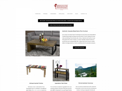 www.springwaterwoodcraft.com snapshot