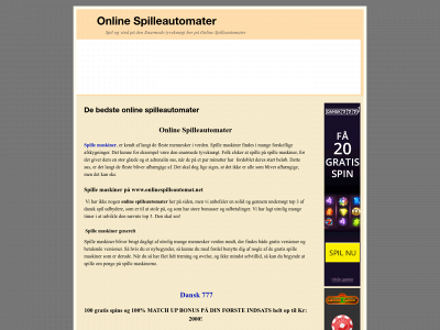 onlinespilleautomat.net snapshot