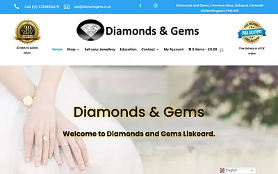 diamondsgems.co.uk snapshot