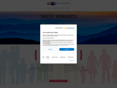 thistle-humanists.org snapshot