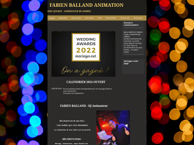 fabienballand.fr snapshot