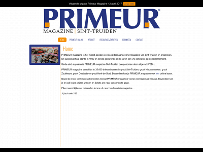 primeurmagazine.be snapshot