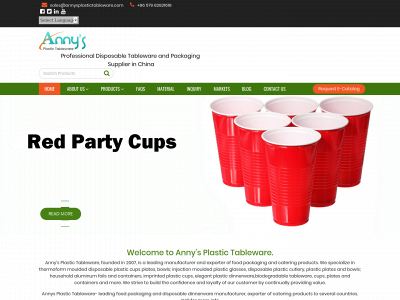 annysplastictableware.com snapshot