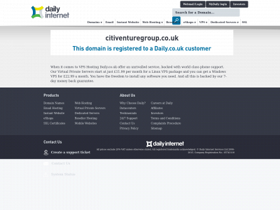 citiventuregroup.co.uk snapshot