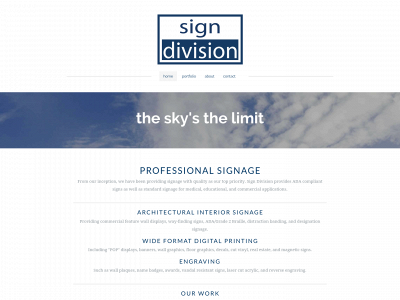 www.thesigndivision.com snapshot