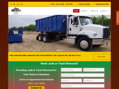 junkremovalalbuquerque.org snapshot