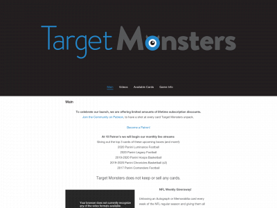 targetmonsters.com snapshot