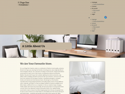 pageonecreations.com snapshot