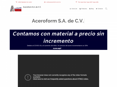 aceroform.com.mx snapshot
