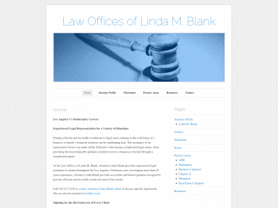 lindamblanklaw.com snapshot