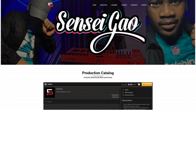 senseibeatz.com snapshot