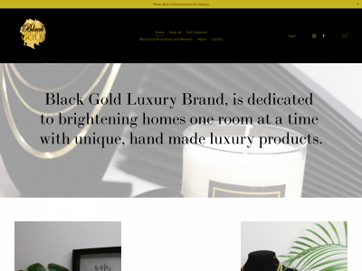 www.blackgoldluxbrand.com snapshot