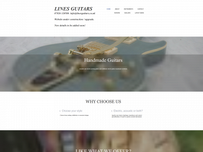 linesguitars.co.uk snapshot