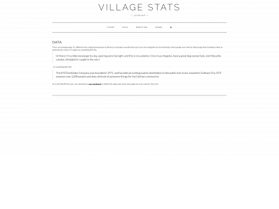 villagestats.uk snapshot