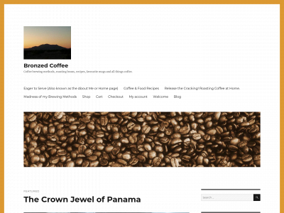 bronzedcoffee.com snapshot