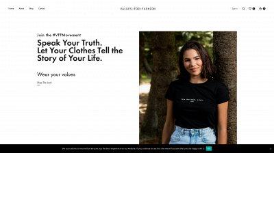 valuesforfashion.org snapshot
