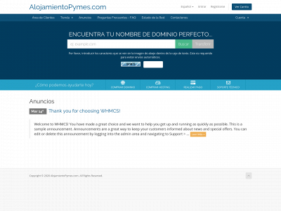 alojamientopymes.com snapshot