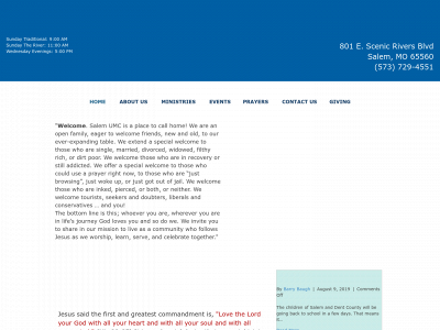 salemmoumc.com snapshot