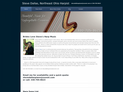 stevedallas-harpist.com snapshot