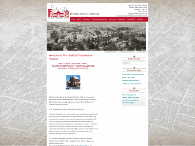 hartfordpreservation.org snapshot