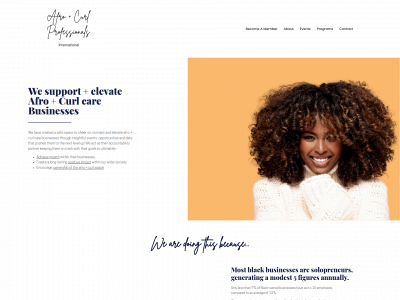 afrocurlsociety.com snapshot