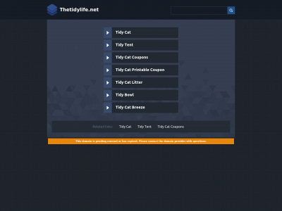 thetidylife.net snapshot
