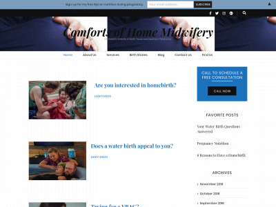 www.comfortsofhomemidwifery.com snapshot
