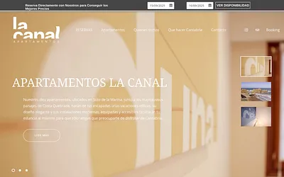apartamentoslacanal.com snapshot