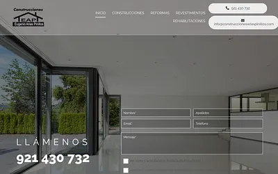 construccionesariaspinillos.com snapshot