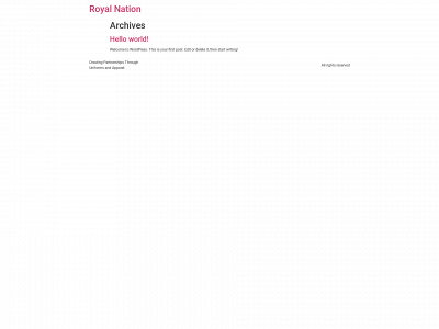 theroyalnation.com snapshot