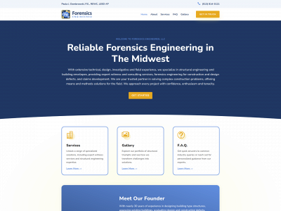 forensicsengineered.com snapshot