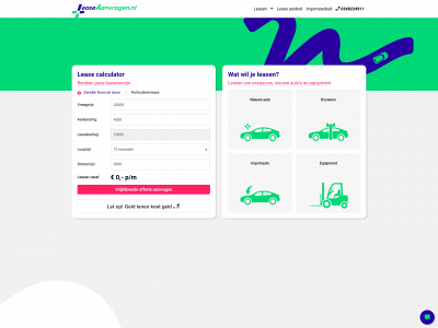 leaseaanvragen.com snapshot