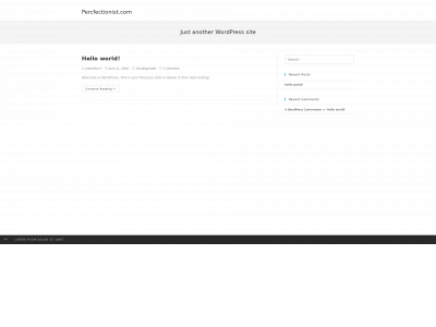 percfectionist.com snapshot
