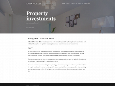 scandiproperties.com snapshot