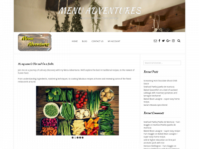 menuadventures.com snapshot