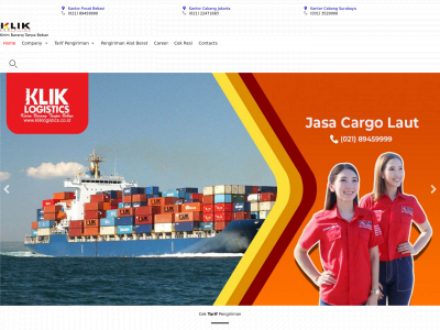 kliklogistics.co.id snapshot