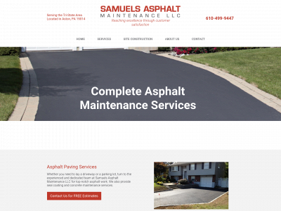 samuelsasphalt.com snapshot
