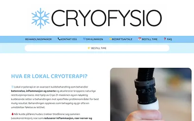 cryofysio.no snapshot