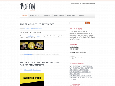 puffinartlab.dk snapshot