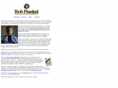 robfrankel.com snapshot