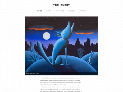 www.tomcurrystudio.com snapshot