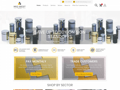 midwestdisplays.co.uk snapshot