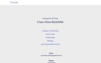 claraalmabielefeldt.dk snapshot