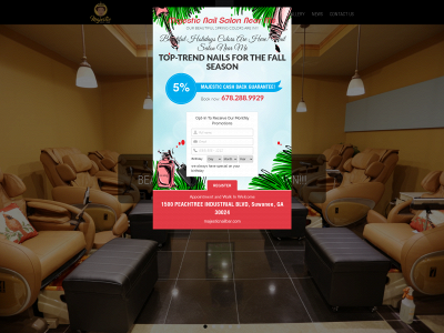 www.majesticnailbar.com snapshot
