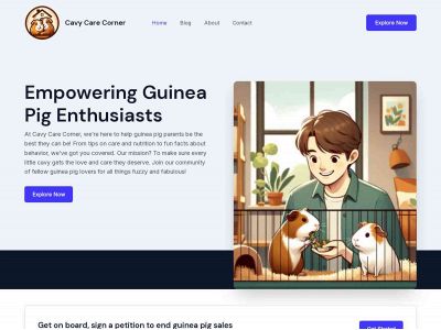 cavycarecorner.com snapshot