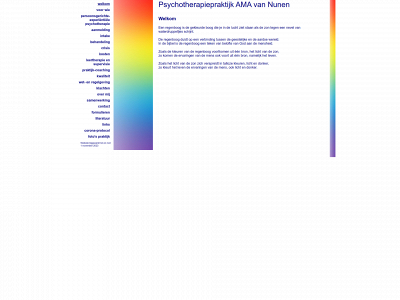 psychotherapiepraktijkamavannunen.nl snapshot
