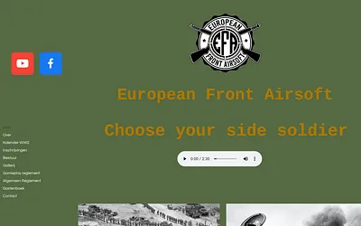 europeanfrontairsoft.be snapshot