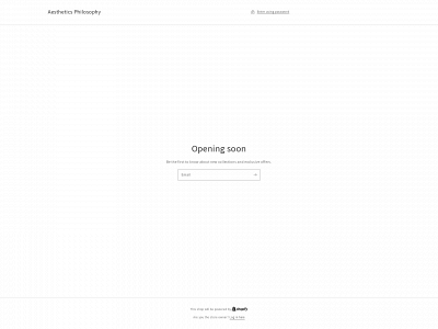 aestheticsphilosophy.com snapshot