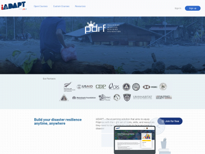 iadapt.pdrf.org snapshot