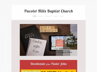 www.pacolethillsbaptist.org snapshot
